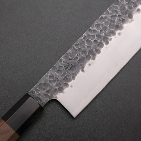 Nakiri AUS-8 Kurouchi Tsuchime Shitan Walnut Handle 170mm