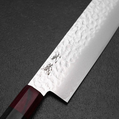 Nakiri AUS-8 Tsuchime Damascus Pakka Handle 165mm