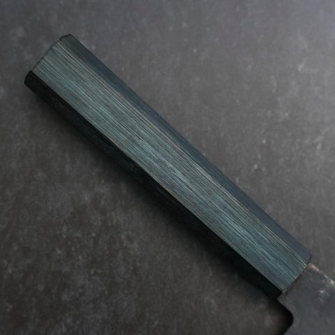 Nakiri Blue Steel #1 Kurouchi Dark Blue Urushi Handle 165mm