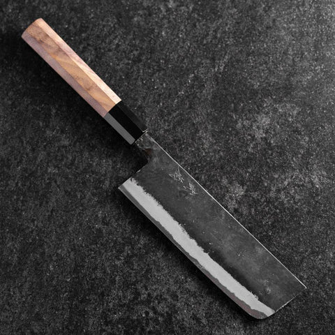 Nakiri Blue Steel #2 Kurouchi Manche en Noyer 165mm