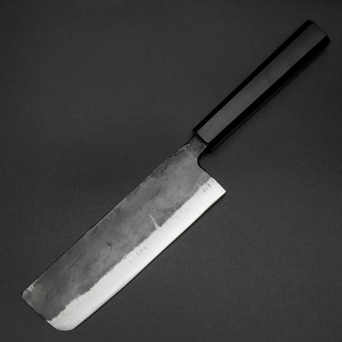 Nakiri Blue Steel #2 Kurouchi Ebony Handle 170mm