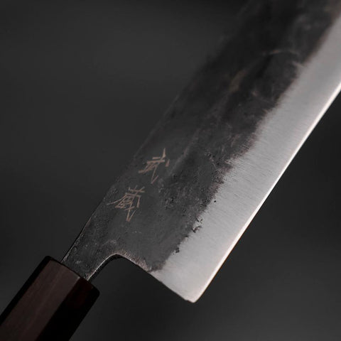 Nakiri Blue Steel #2 Kurouchi Ebony Handle 170mm