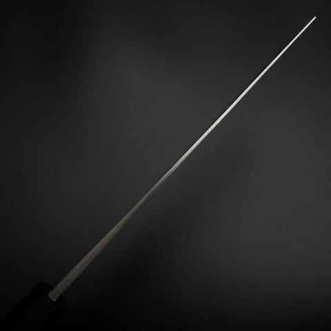 Nakiri Blue Steel #2 Stainless Clad Nashiji Dark Blue Urushi Handle 165mm