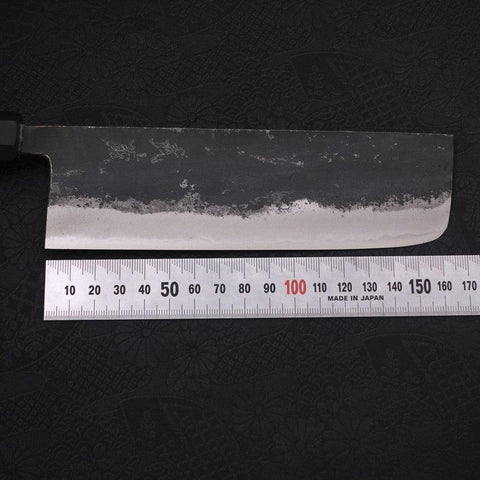 Nakiri Blue Super Kurouchi Buffalo Ebony Handle 165mm