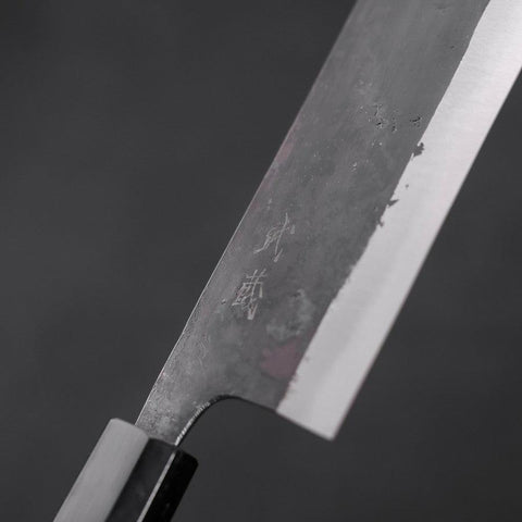 Nakiri Blue Steel #2 Kurouchi Buffalo Teak Handle 165mm