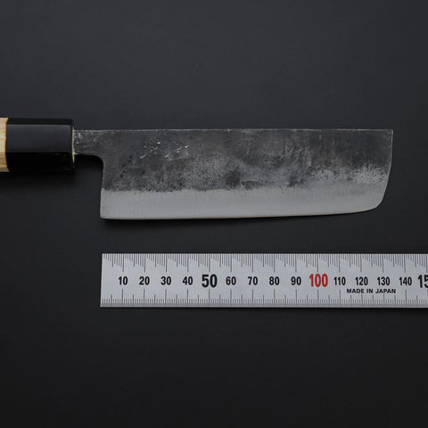 Nakiri Blue Steel #2 Kurouchi Hinoki Handle 135mm