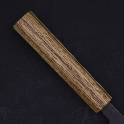 Nakiri Blue Steel #2 Kurouchi Oak Handle 165mm