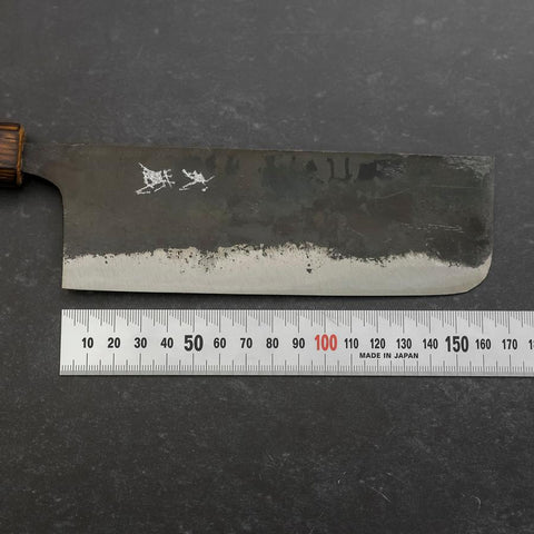 Nakiri Blue Steel #2 Kurouchi Sumi Urushi Handle 165mm