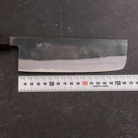 Nakiri Blue Steel #2 Kurouchi Walnut Handle 165mm