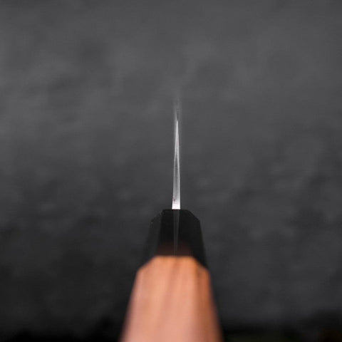 Nakiri Blue Steel #2 Stainless Clad Nashiji Buffalo Teak Handle 165mm