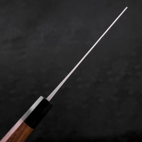 Nakiri Blue Steel #2 Stainless Clad Nashiji Buffalo Teak Handle 165mm