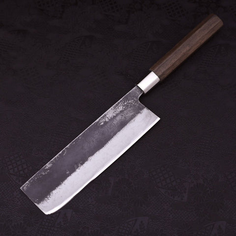 Nakiri Blue Steel #2 Walnut Handle 200mm (7.9”)