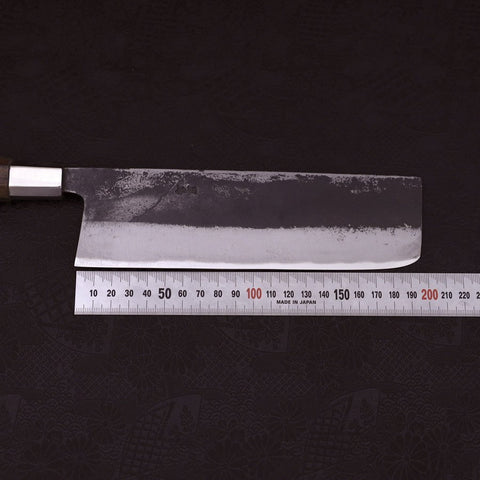 Nakiri Blue Steel #2 Walnut Handle 200mm (7.9”)