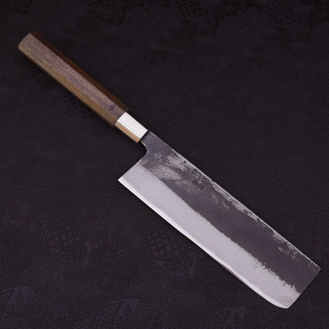 Nakiri Blue Steel #2 Walnut Handle 200mm (7.9”)