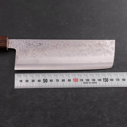 Nakiri Chromax Tsuchime Sumi Urushi Handle 165mm