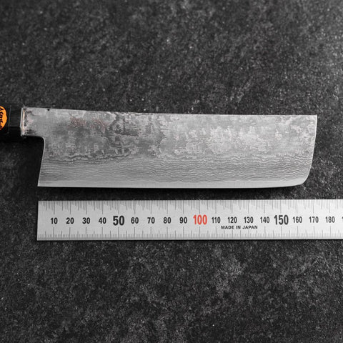 Nakiri SG-2 Black Damascus Buffalo Ebony Handle 165mm with Wooden box