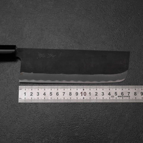 Nakiri SK Steel Kurouchi Kurigata Magnolia Handle 170mm