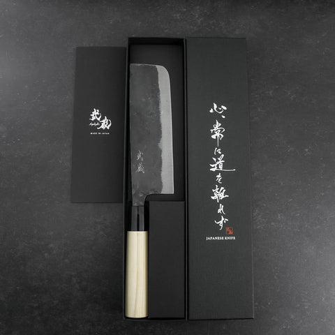 Nakiri SK Steel Kurouchi Magnolia Handle 170mm