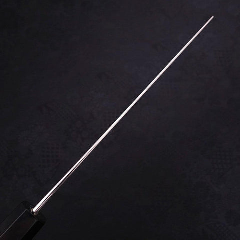 Nakiri Silver Steel #3 Damascus Buffalo Ebony Handle 165mm