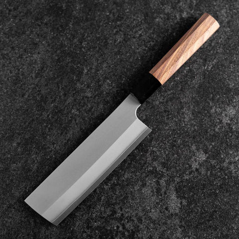 Nakiri Silver Steel #3 Kasumi Buffalo Walnut Handle 165mm