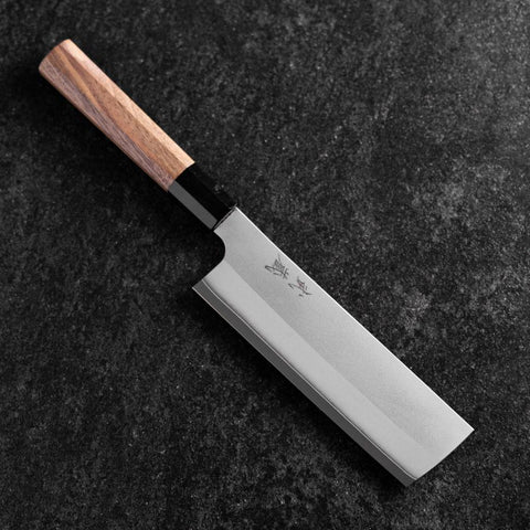 Nakiri Silver Steel #3 Kasumi Buffalo Walnut Handle 165mm