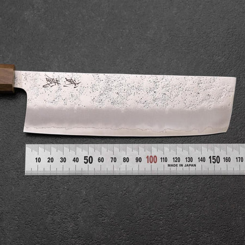 Nakiri Silver Steel #3 Nashiji Olive Handle 165mm