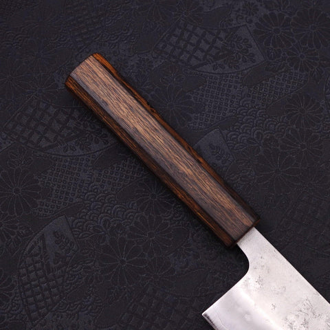 Nakiri Silver Steel #3 Nashiji Sumi Urushi Handle 165mm