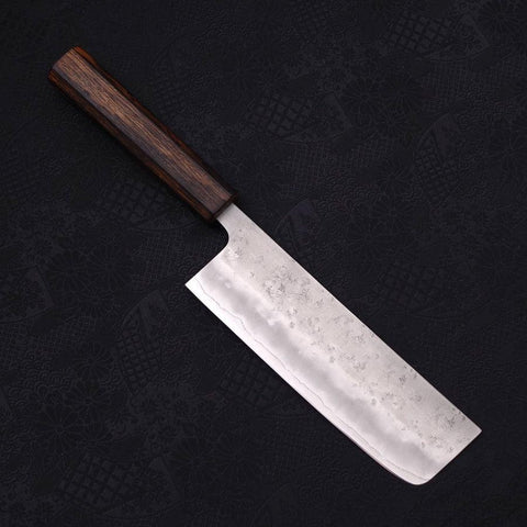 Nakiri Silver Steel #3 Nashiji Sumi Urushi Handle 165mm