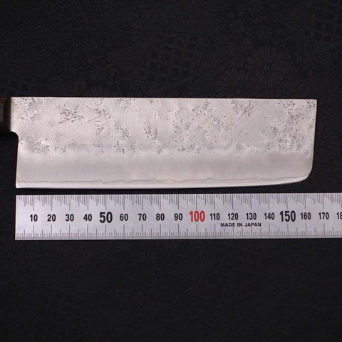 Nakiri Silver Steel #3 Nashiji Western Brown Handle 165mm