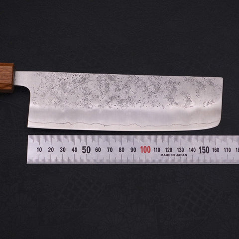 Nakiri Silver Steel #3 Nashiji Yaki Urushi Handle 165mm