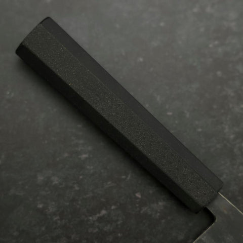 Nakiri Stainless Clad Blue Steel #2 Kurouchi Rubber Handle 165mm