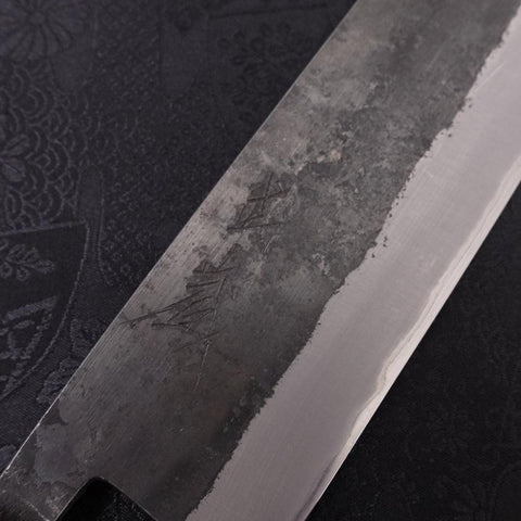Nakiri Stainless Clad Blue Steel #2 Kurouchi Walnut Shitan Handle 165mm