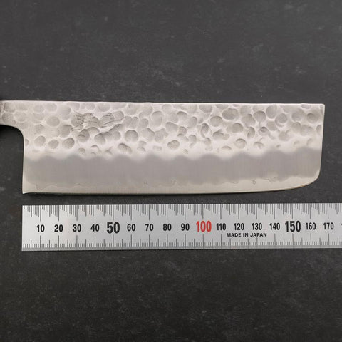 Nakiri Stainless Clad White Steel #2 Tsuchime Yaki Urushi Handle 165mm