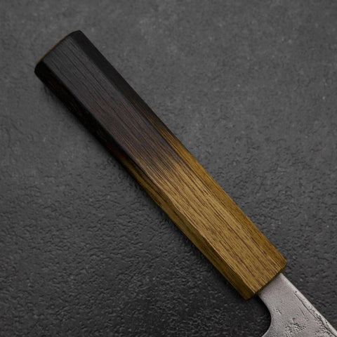 Nakiri Sweden Steel Nashiji Damascus Yaki Urushi Handle 165mm