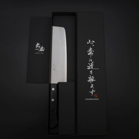 Nakiri VG-1 Polished Western Black Handle 165mm (Tsuba-nashi)
