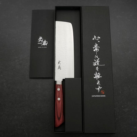 Nakiri VG-1 Tsuchime Western Red Mahogany Handle 165mm