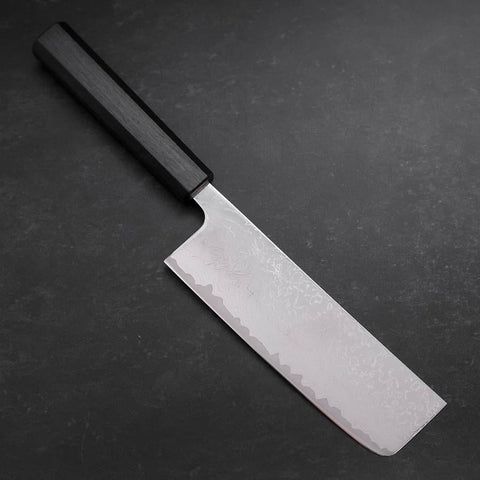 Nakiri VG-10 Damascus Dark Blue Urushi Handle 165mm