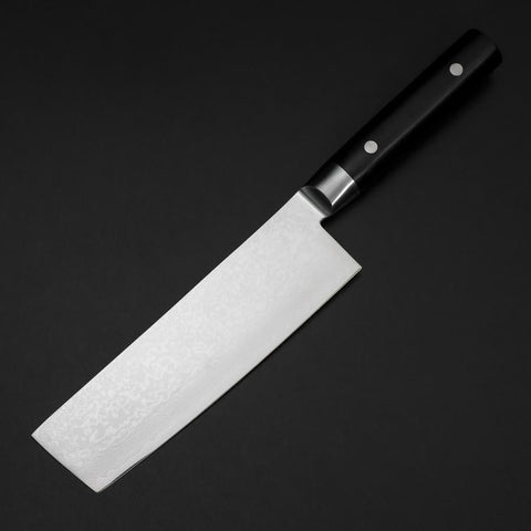 Nakiri VG-10 Damascus Western Black Round Handle 170mm