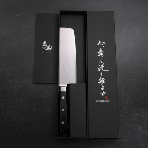 Nakiri VG-10 Damascus Western Cherry Handle 165mm