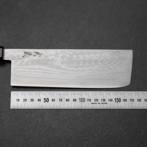 Nakiri VG-10 Damascus Yamanaka Black Urushi Handle 170mm