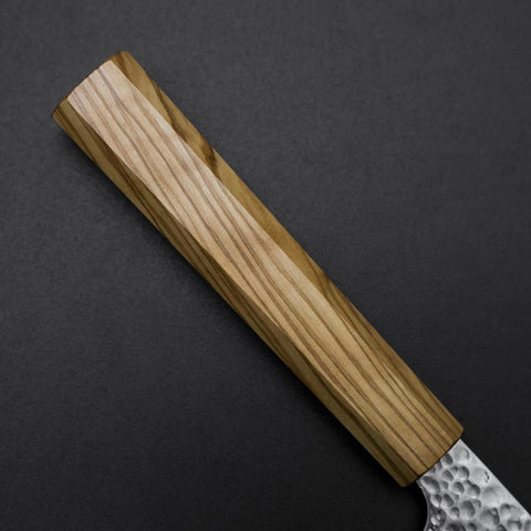Nakiri VG-10 Mirror Tsuchime Damascus Olive Handle 170mm