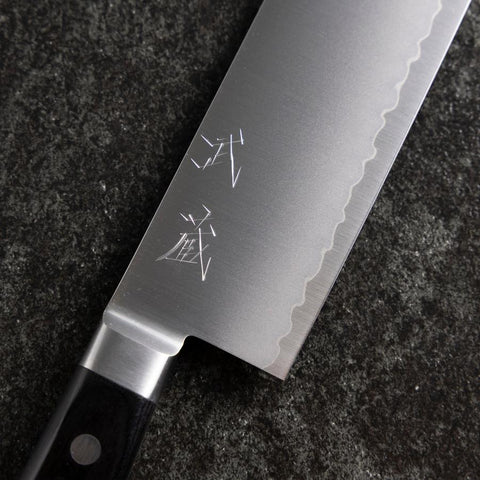 Nakiri VG-10 Polished Western Black Handle 165mm