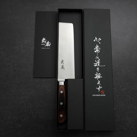 Nakiri VG-10 Polished Western Mahogany Handle 170mm