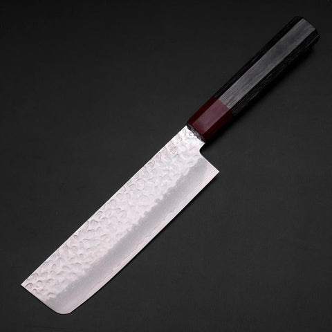 Nakiri VG-10 Tsuchime Damascus Cherry Grey Handle 165mm