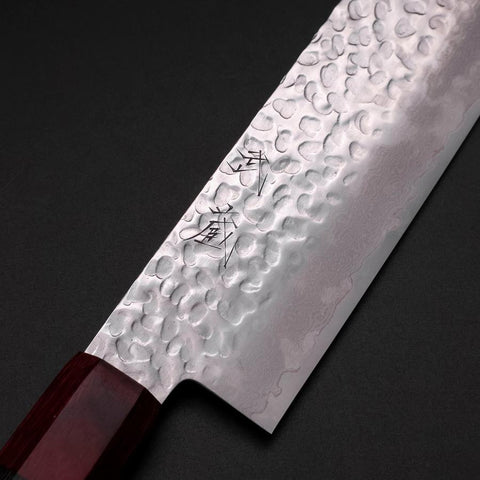 Nakiri VG-10 Tsuchime Damascus Cherry Grey Handle 165mm