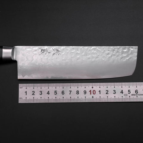 Nakiri VG-10 Tsuchime Damascus Western Black Handle 165mm