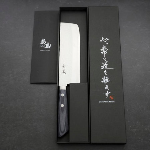 Nakiri VG-10 Tsuchime Damas Manche Occidental Bleu 165mm