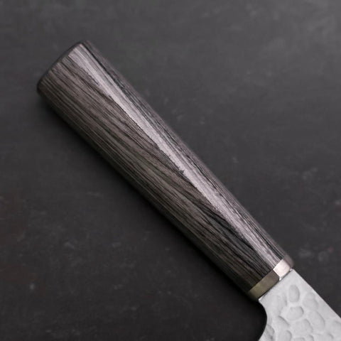 Nakiri VG-10 Tsuchime Oval Charcoal Handle 180mm