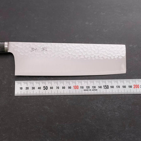 Nakiri VG-10 Tsuchime Oval Charcoal Handle 180mm