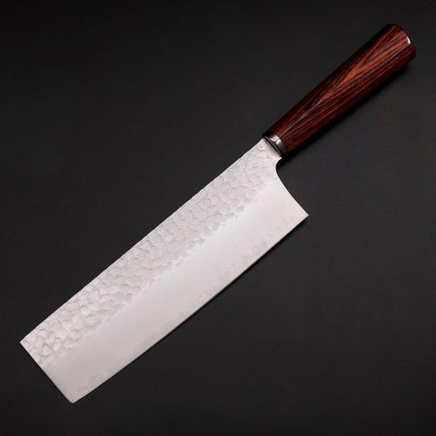 Nakiri VG-10 Tsuchime Oval Mahogany Handle 180mm